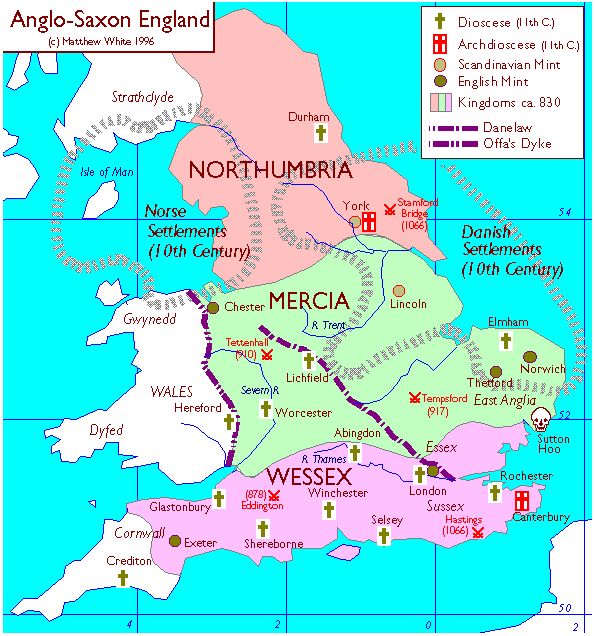 An early Anglo-Saxon map of England